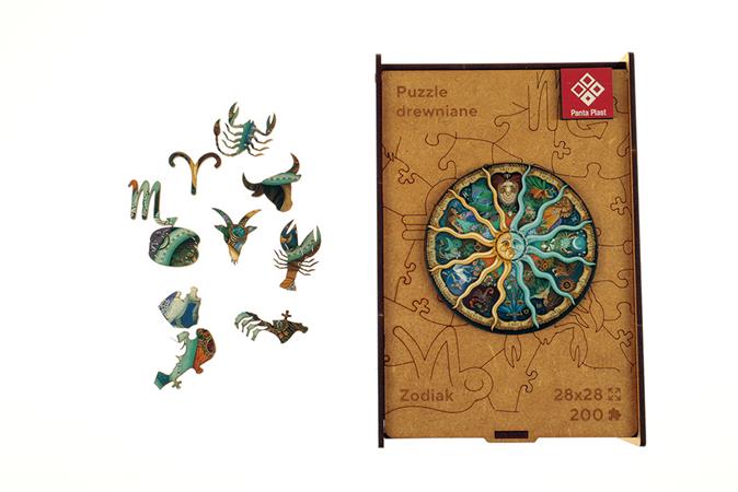 Puzzle, fa, A3, 180 darabos, PANTA PLAST "Zodiac"